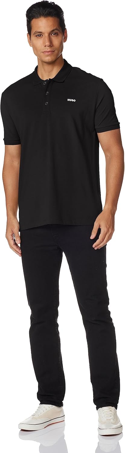 HUGO Mens Regular Fit Logo Short Sleeve Polo Shirt