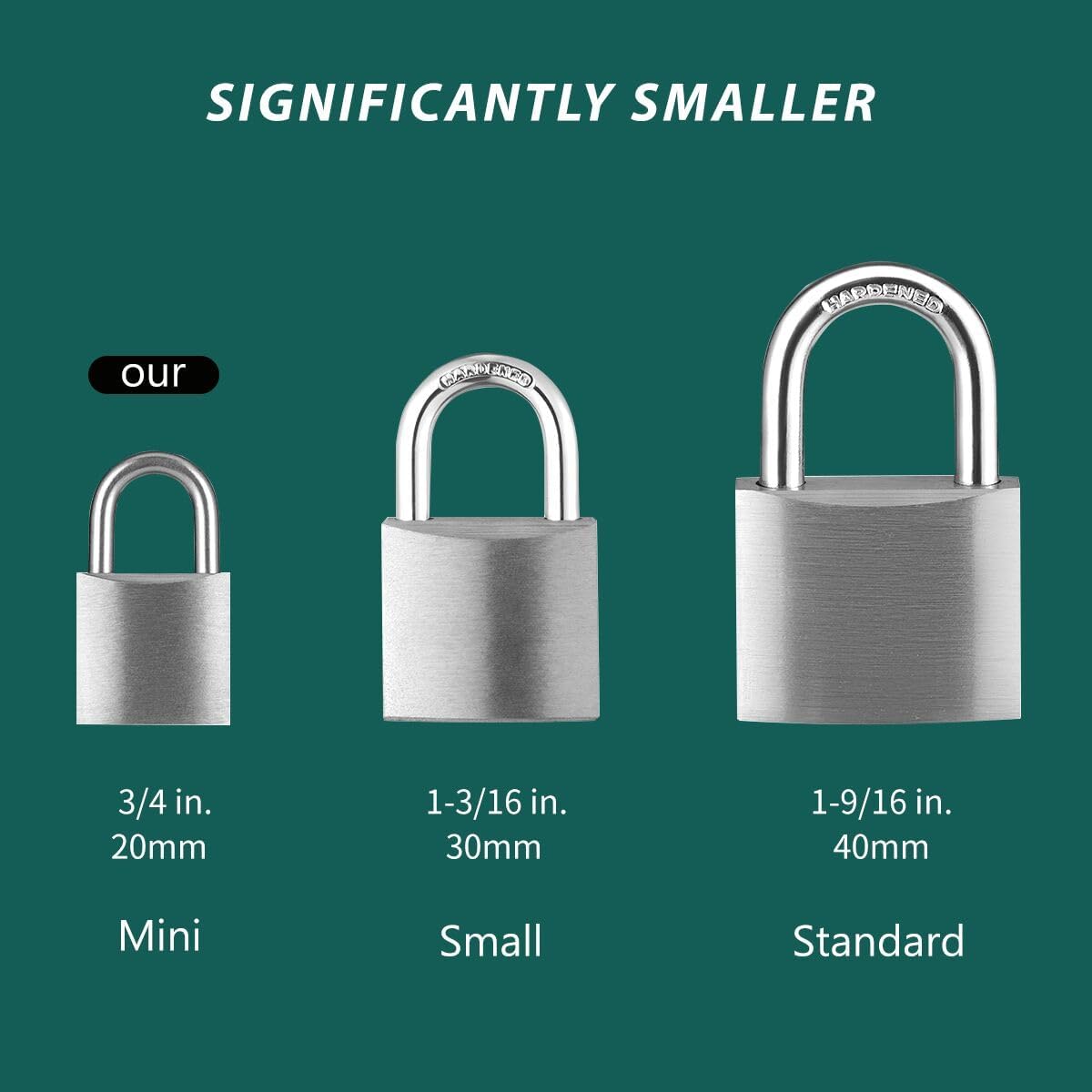 Small Aluminum Locks with Keys, 3/4-Inch Body Width Mini Locks with Same Key for Briefcase, Boxe, Lockers, Luggage,Backpack, 12 Pack