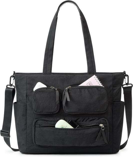 G4Free Tote Bag for Women, Lightweight Work Bag with 15" Laptop Pocket for Teacher Nurse Casual Shoulder Bag for Travel Daily