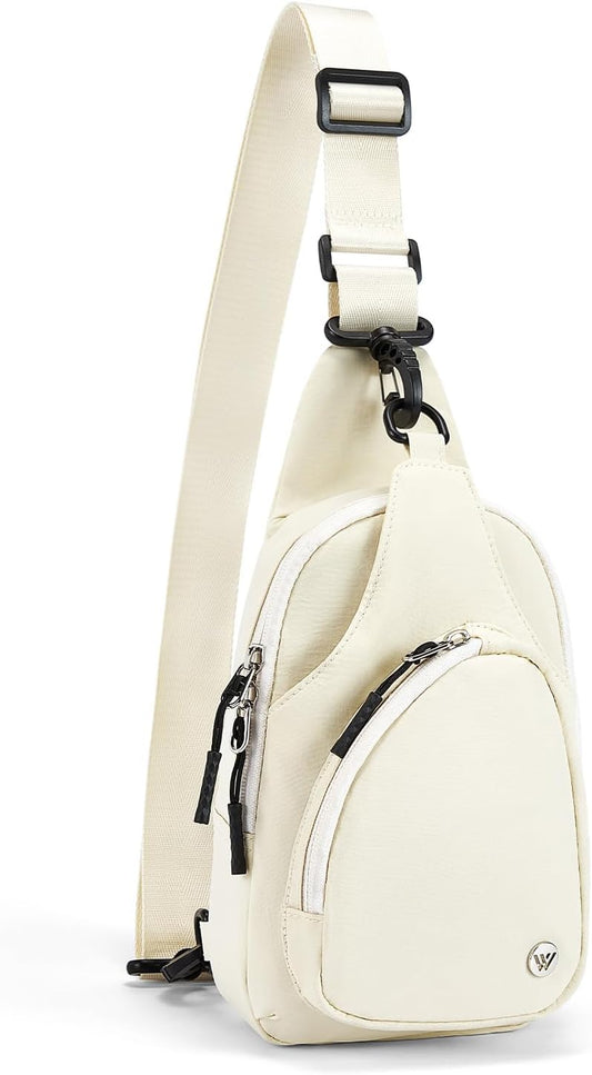 WESTBRONCO Small Sling Bag for Women Nylon Crossbody Sling Backpck Lightweight for Travel Casual Daily