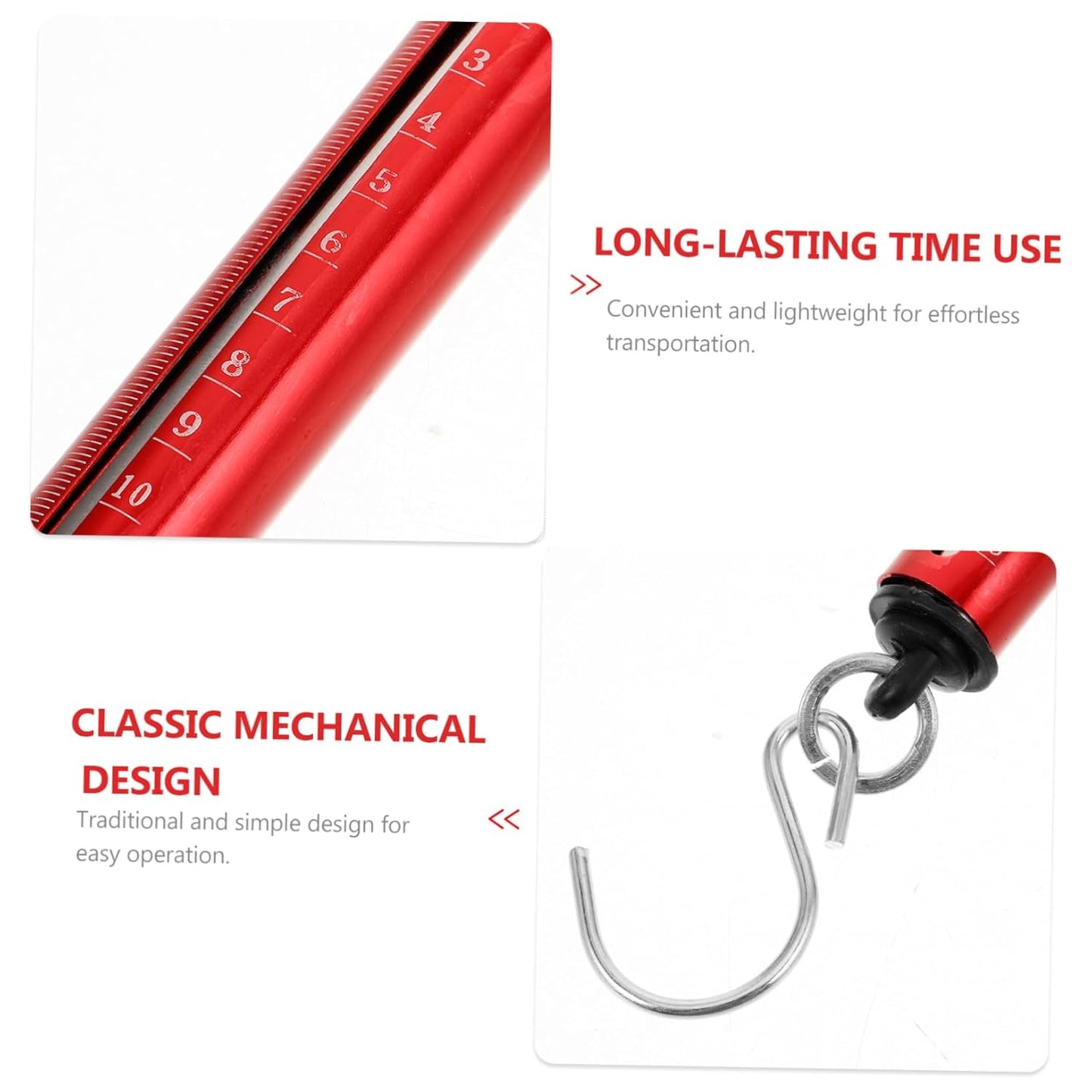 Hanging Scale Mini Portable Spring Scale for Luggage Fish Vegetable Weighing Compact and Easy to Use