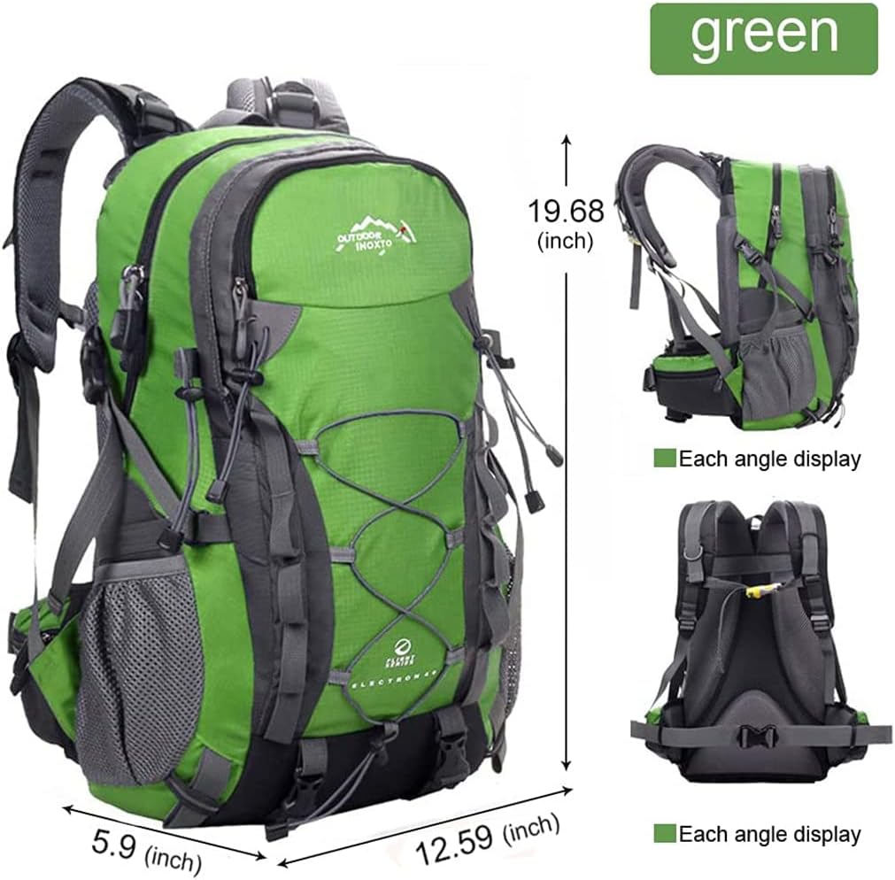 INOXTO lightweight Hiking Backpack 35L/40L Hiking Daypack with Waterproof Rain Cover for Travel