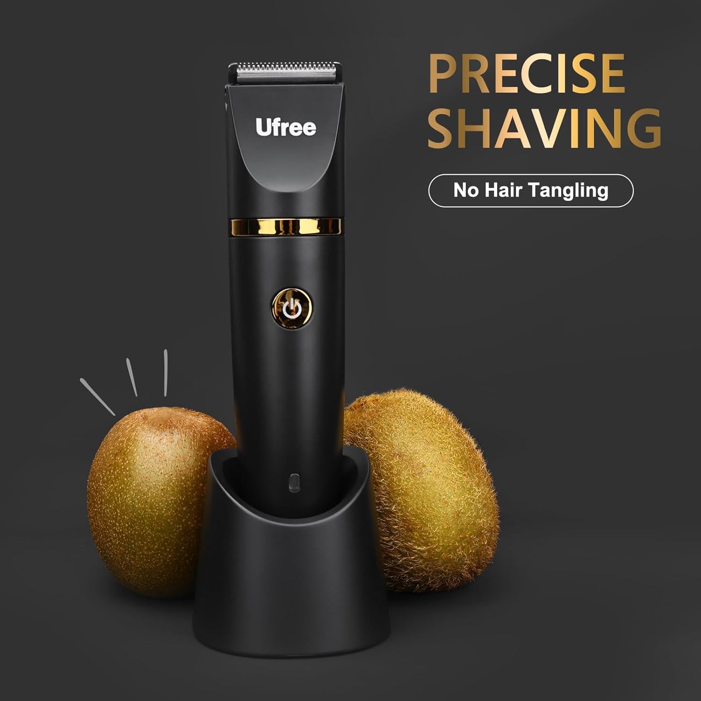 Ufree Body Hair Trimmer for Women, Manscape Pubic Hair Trimmer, 3 in 1 Body Grooming Kit for Lady, Waterproof Body Electric Shaver Razor, Grooming for Face and Body, Gifts for Women, Black