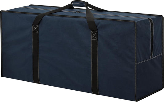 155L Extra Large Duffle Bag - 42 inch Heavy Duty & Water Resistant Duffel Bag Durable Luggage Storage Bag for Camping, Travel, Sports (Navy Blue)