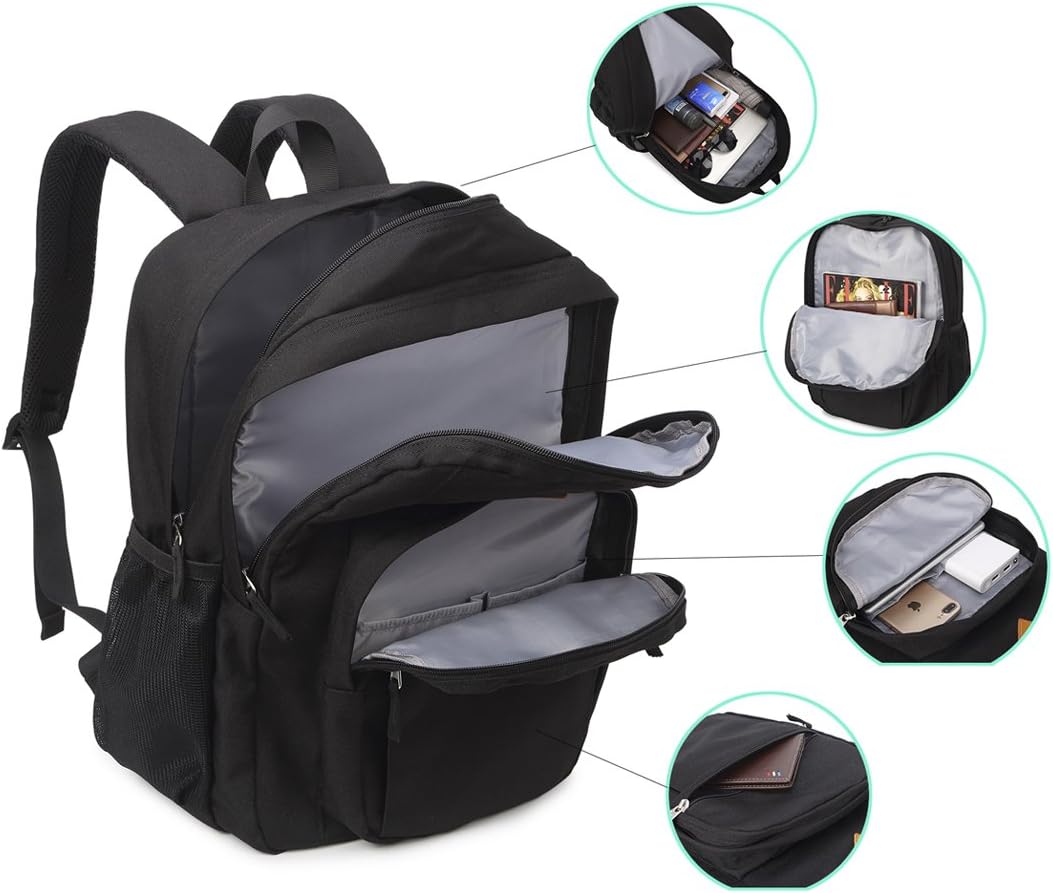 abshoo Classical Basic Travel Backpack For School Water Resistant Bookbag