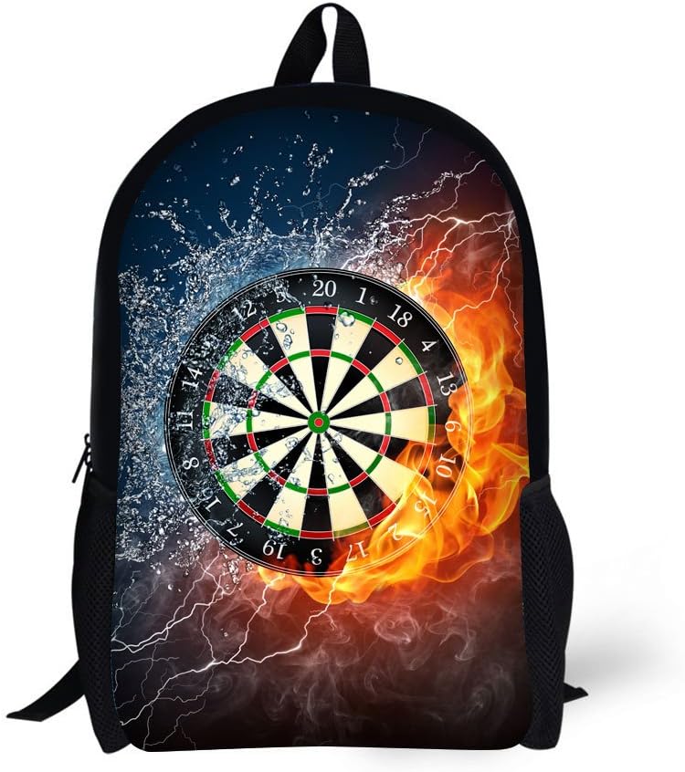 Book Bags for Kids 17 Inch Combustion Pattern School Bags (Darts)