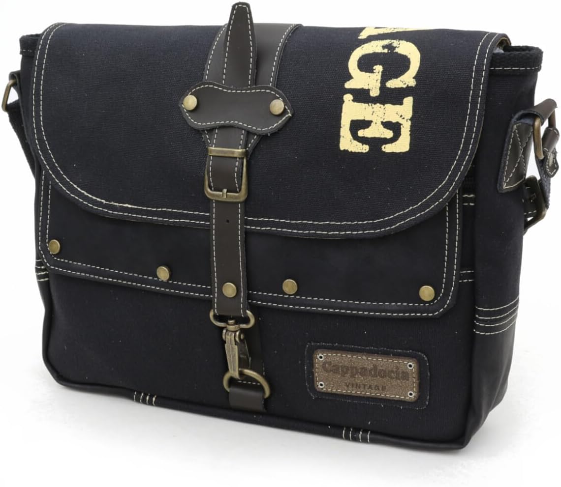 Antiochia 4046 Messenger Bag, Leather Detailed Shoulder Laptop Bag, Unisex Style for Daily, Travel