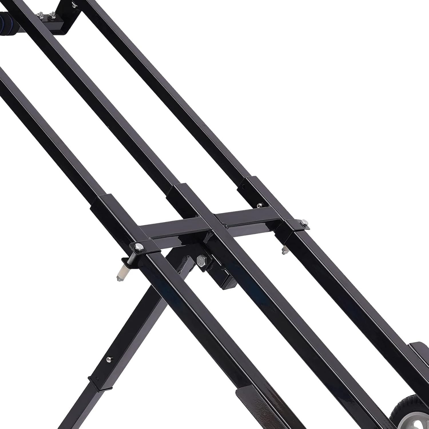 Folding Hand Truck Dolly Height Adjustable Steel Luggage Cart Trolley Cart Black MAX Load 460lbs
