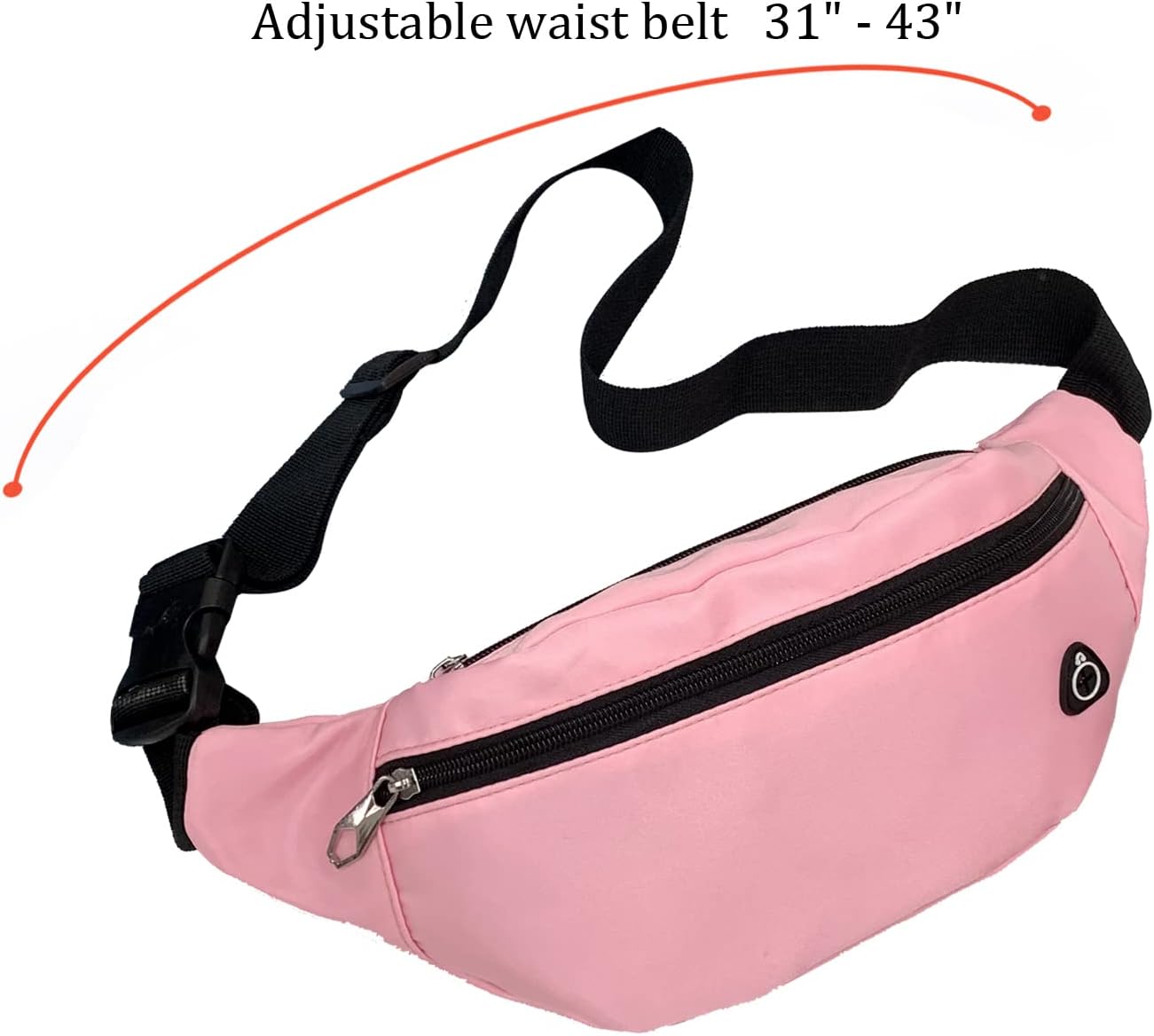 DAITET Crossbody Fanny Pack for Men&Women,Large Waist Bag & Hip Bum Bag with Adjustable Strap for