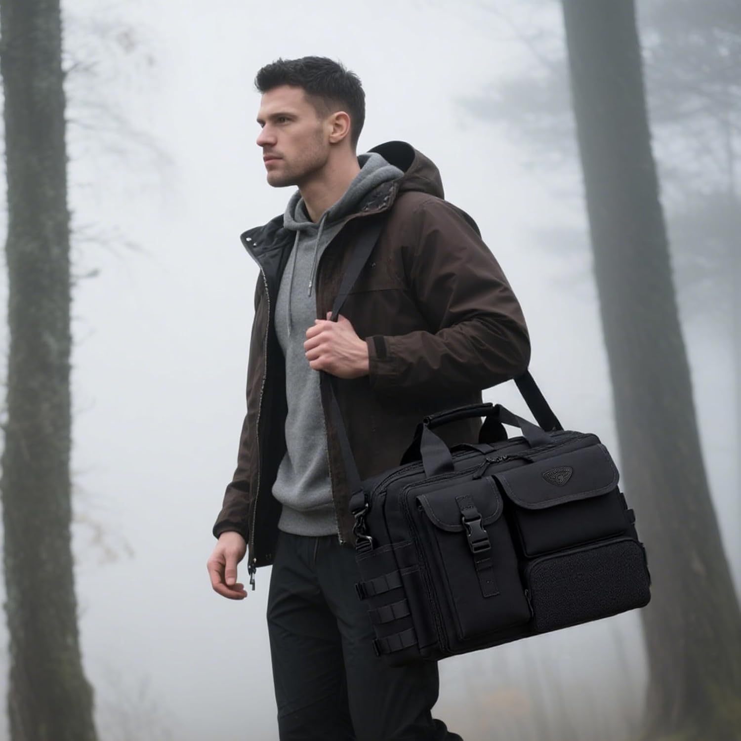 Stypos Tactical Messenger Bag Briefcase for Man Military Laptop Bag 14 Inch/15.6 Inch /17.3 Inch