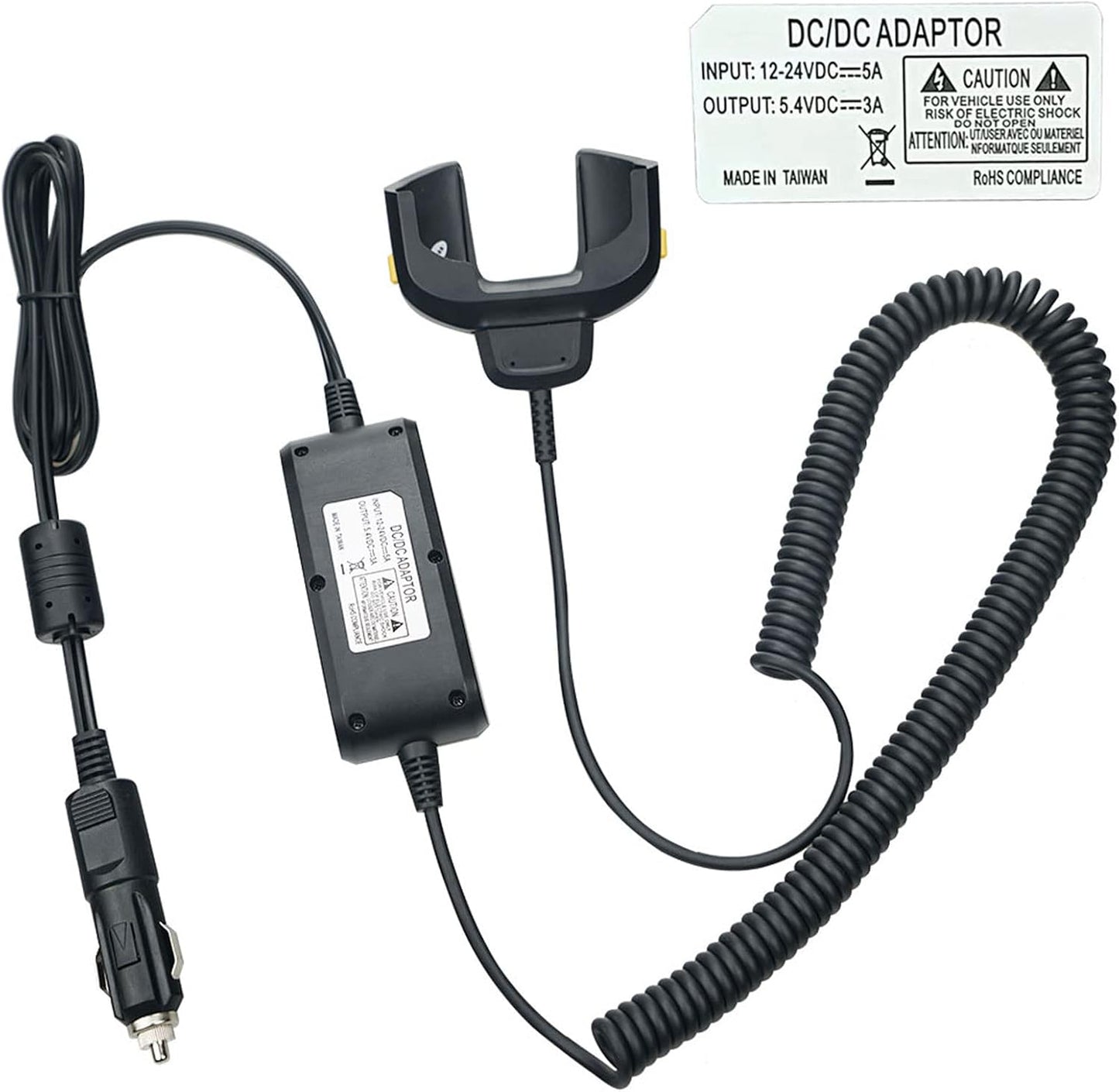 Vehicle Charger Cable for TC70 TC72 ,Car Charger Cable for Zebra Symbol TC70X TC77,CBL-TC7X-USB1-01 Scanner Handheld Computer PDA Charger Accessories
