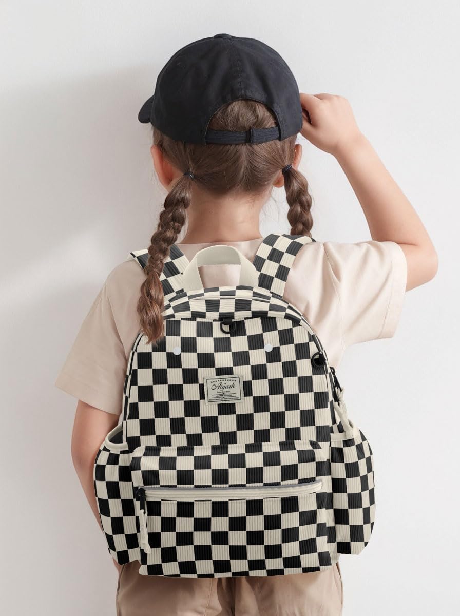 Corduroy Kids Backpack for Boys 6-10: Boys Girls Backpacks for Elementary Kindergarten 15” H Fit Folder