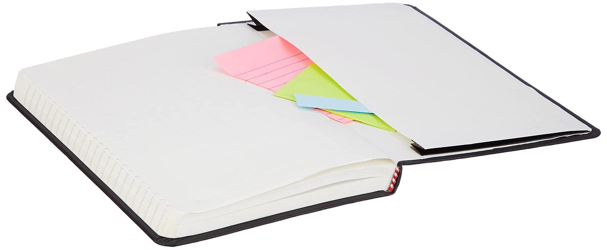 Amazon Basics Classic Lined Writing Notebook for Note Taking and Journaling, Hardcover with Elastic
