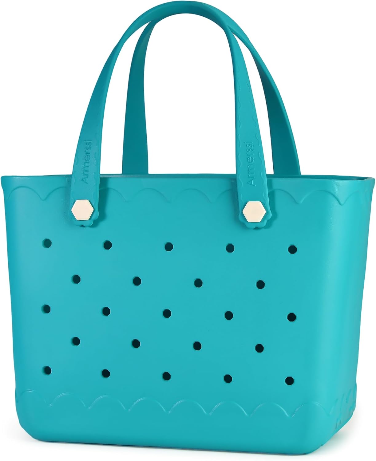 Rubber Beach Bag Waterproof Durable Tote Bag for Beach Sports Pool Modern Rubber Tote