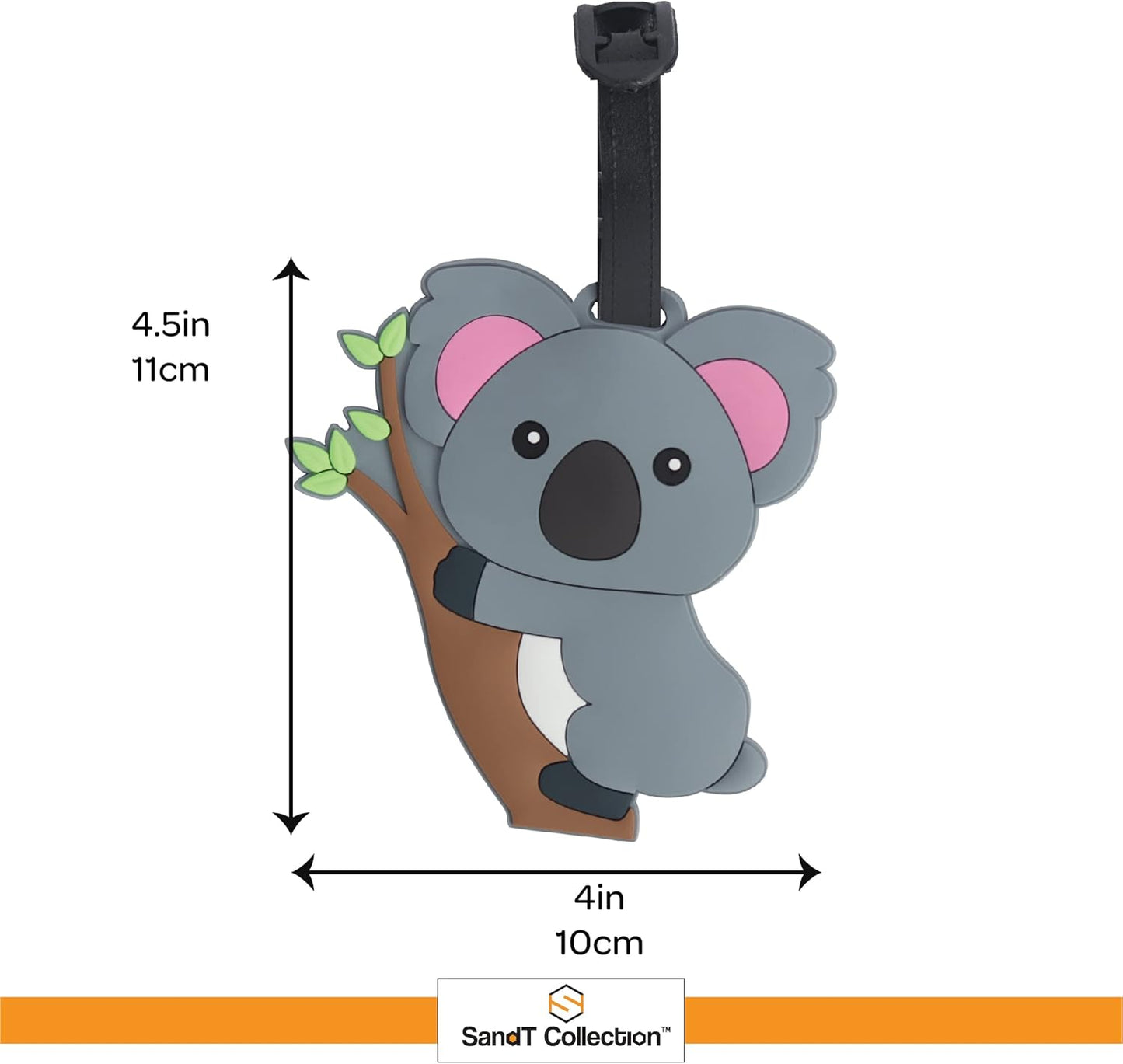 Animal Luggage Tags Cute Suitcase Labels (Set of 2)
