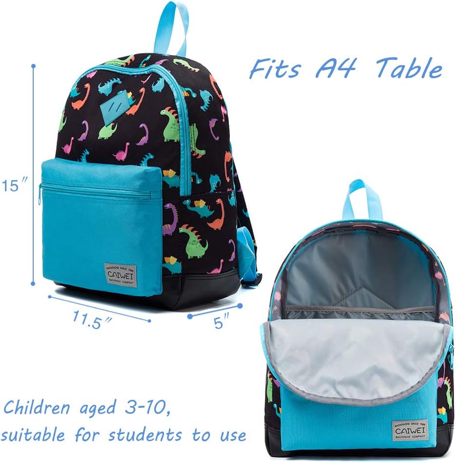 CAIWEI kids backpack,Fashion children's school bags 15inch Light Blue