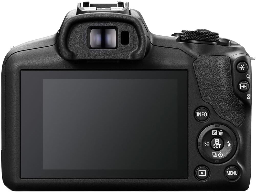 Canon EOS R100 Mirrorless Camera with RF-S 18-45mm f/4.5-6.3 is STM Lens | 24.1MP APS-C CMOS Sensor, Dual Pixel AF, Full HD Video | Compact RF Mount Camera for Beginners with Bag and 64GB Card