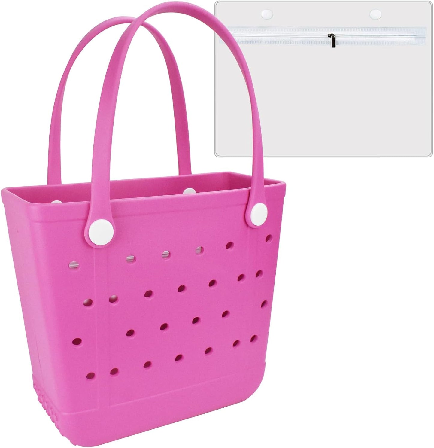 Tote Bag for Women - Large Rubber Beach Bag, Medium Waterproof Sandproof Travel Tote Bags for Beach Outdoor Sports