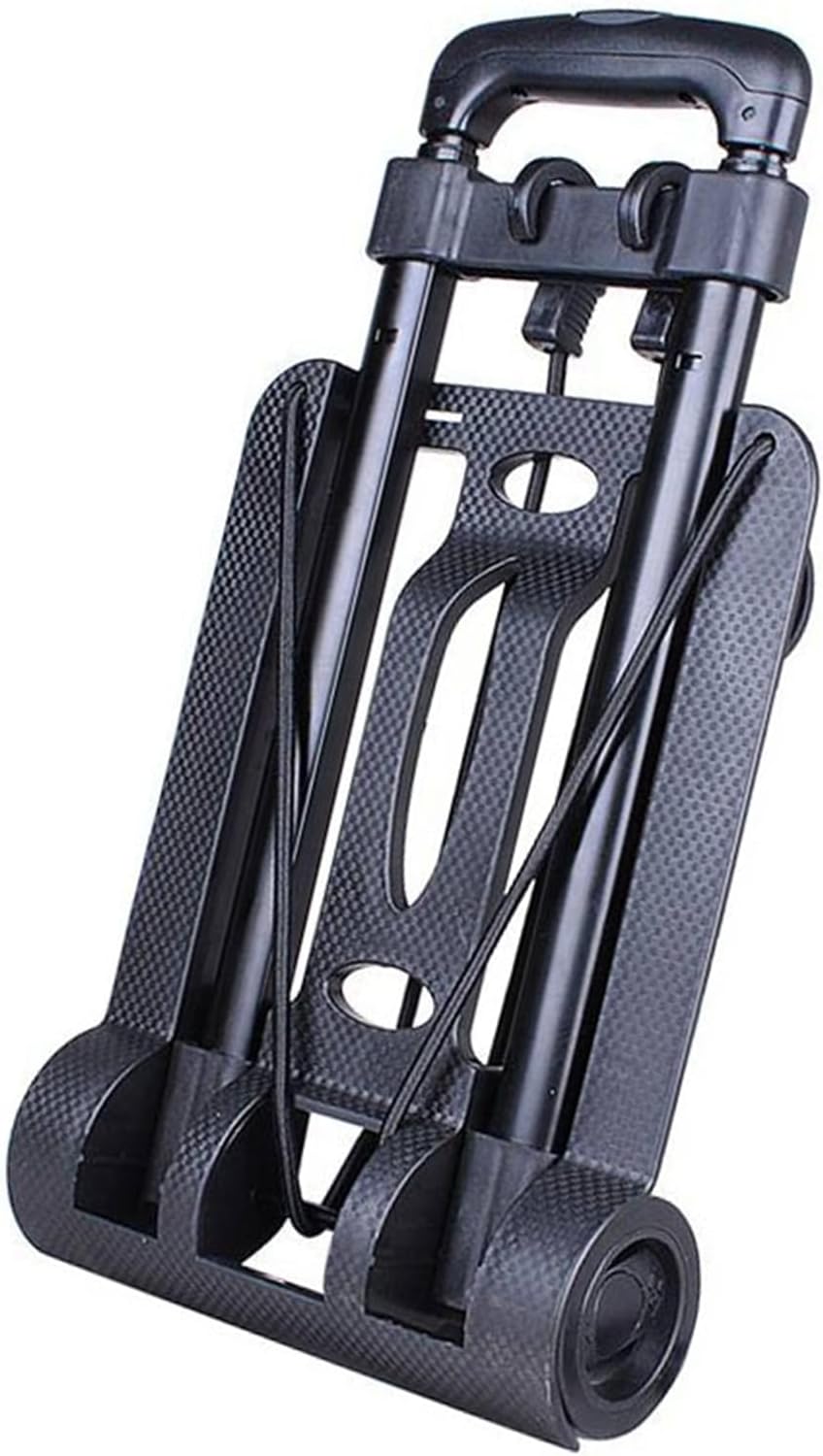 LiebeWH Small Folding Hand Truck with 2 Wheels Dolly Luggage Trolley Cart Portable Compact for Carrying Travel Shopping Airport