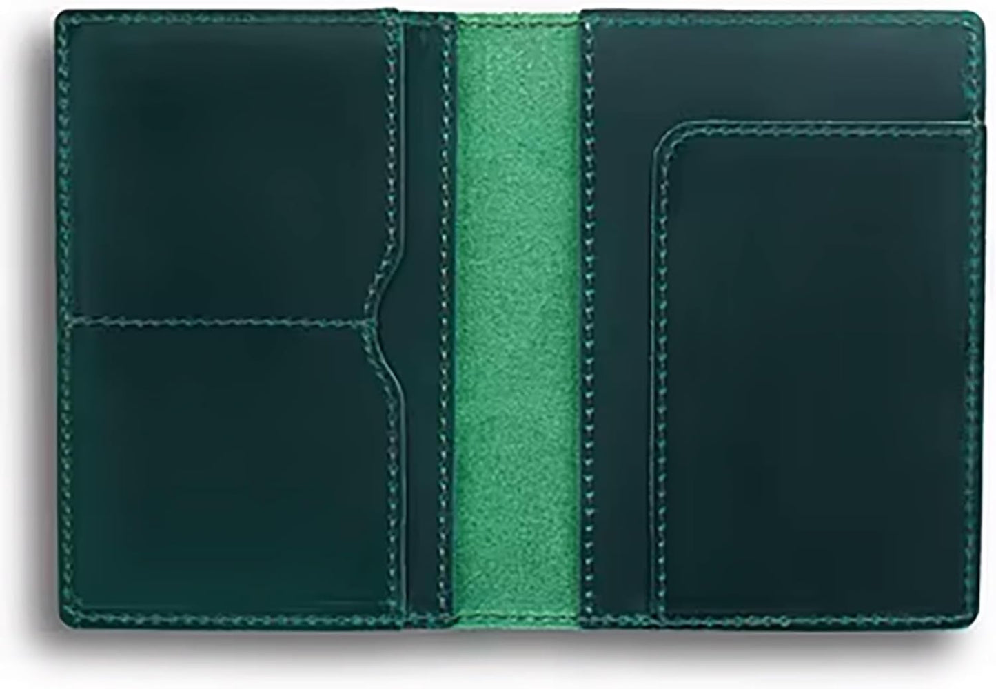 Handmade Genuine Leather Passport Holder for Travel – Slim Passport Cover & Card Case – Leather Passport Wallet for Men & Women – Travel Document Organizer & Gift (Green)