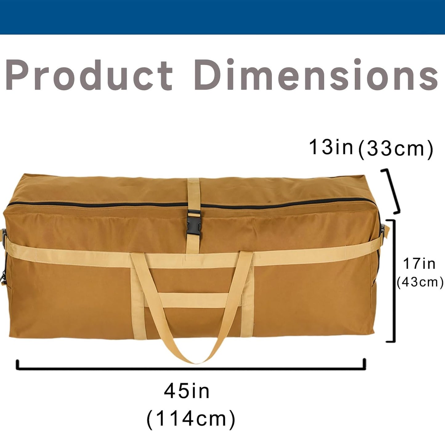 Arxus Large Duffel Bag, Waterproof Carry on Weekend Overnight Storage Bag over Luggage for Airline, Travel, Camping, Moving