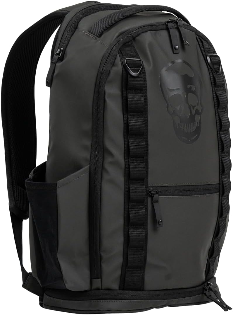 Gymreapers Gravestone 21L Backpack Travel Gym Bag Water-Resistant Lightweight Laptop Sleeve Carry On Luggage for Men & Women (Gunmetal)
