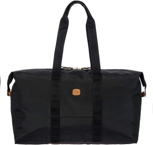 Bric's X-Bag/X-Travel 2.0 Overnight Weekender Folding Duffel Bag - 22" Carry On Bag - Black