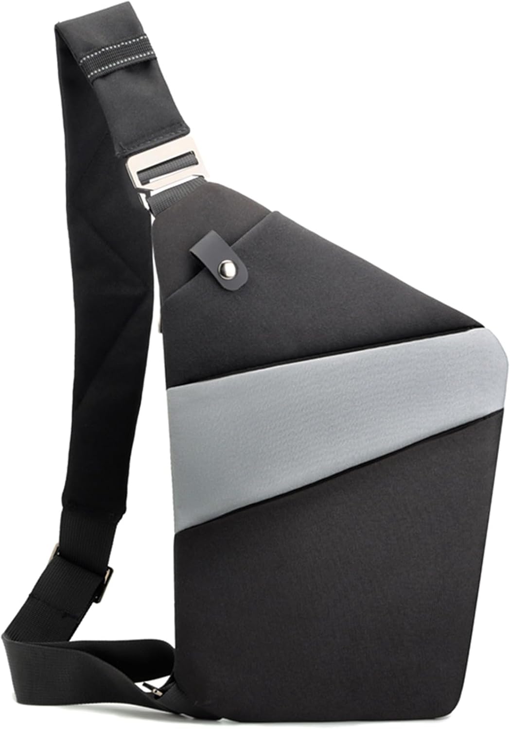 Anti Theft Crossbody Bags for Women, 2025 New Anti-Theft Travel Bag, Shoulder Bag Anti-theft Design for Travel, Sport (Black Gray - Left Shoulder)
