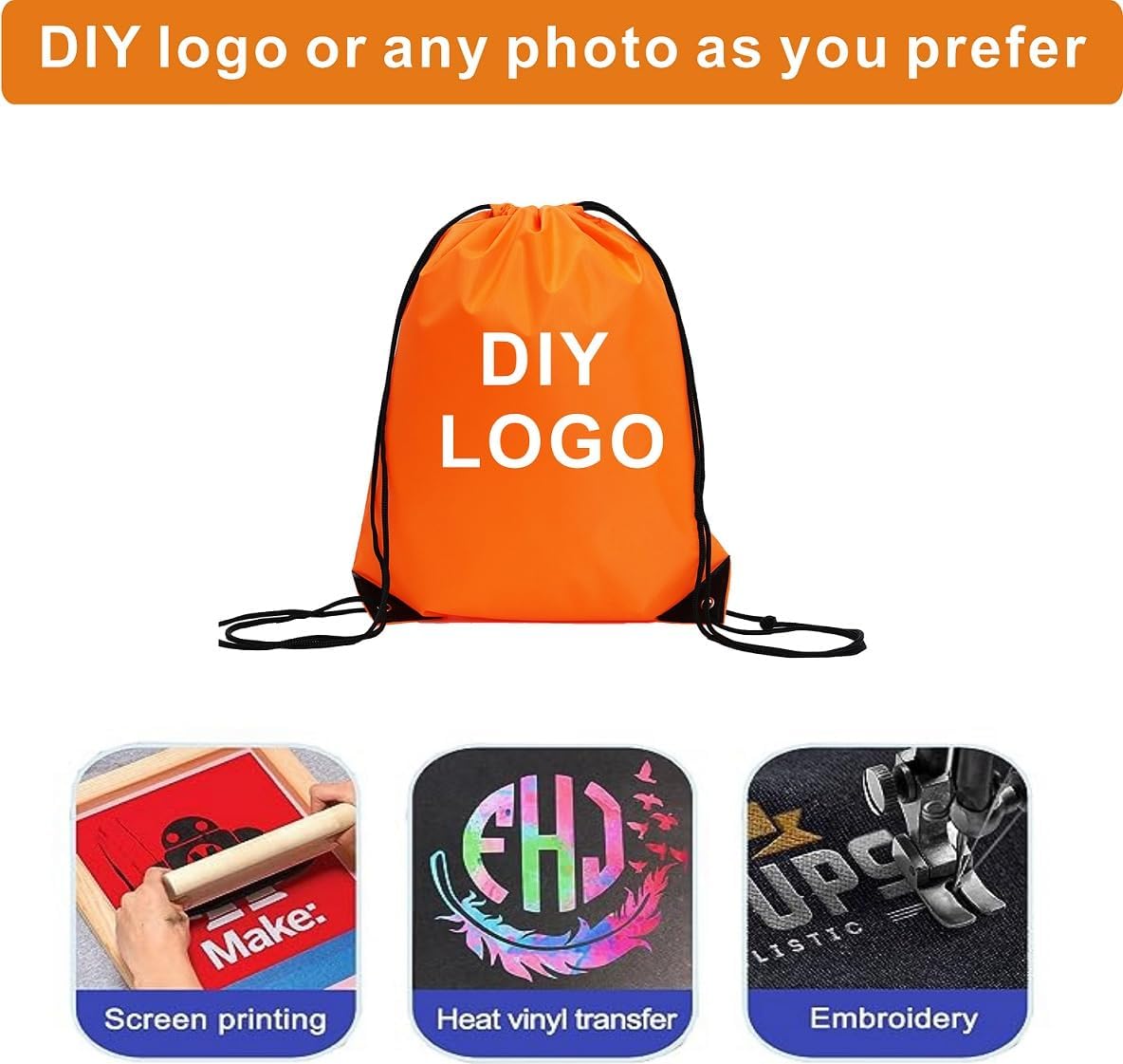 Drawstring Backpack Bulk 24Pcs Draw String Backpack Bags DIY Gym Sports Traveling Yoga Cinch Bag