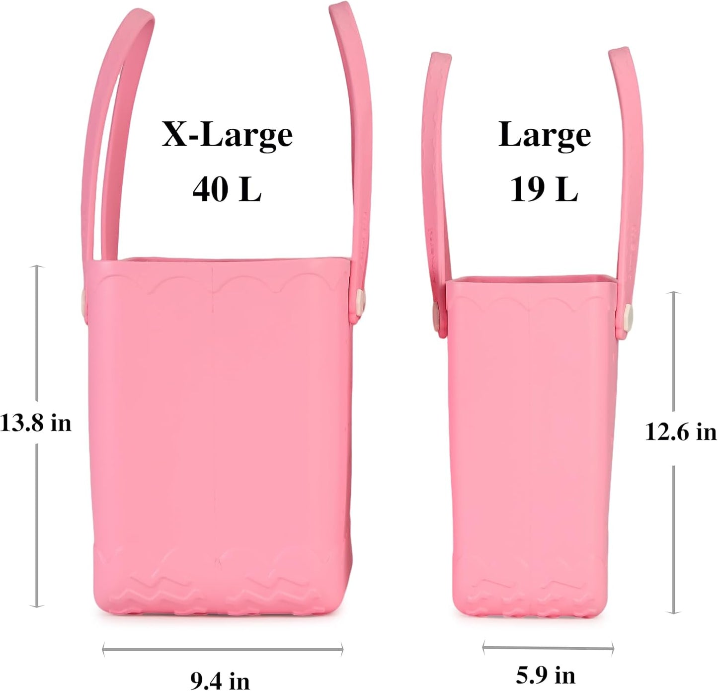 Rubber Beach Bag Waterproof Durable Tote Bag for Beach Sports Pool Modern Rubber Tote