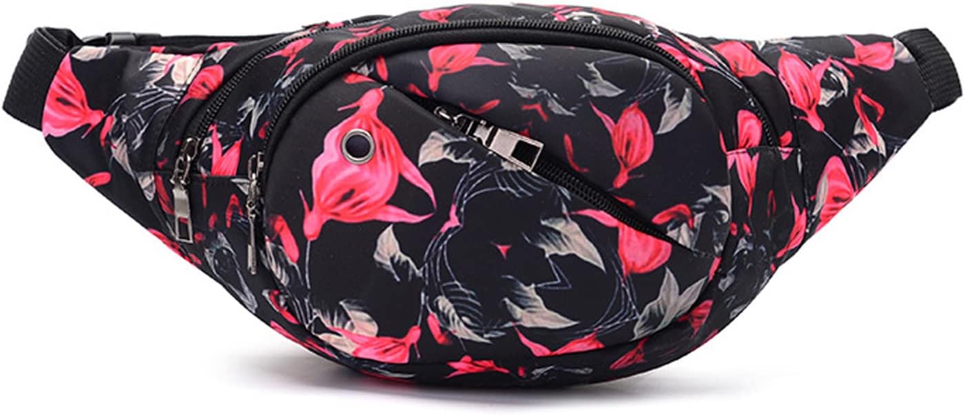 DAITET Crossbody Fanny Pack for Men&Women,Large Waist Bag & Hip Bum Bag with Adjustable Strap for Outdoors Workout Traveling Casual Running Hiking Cycling