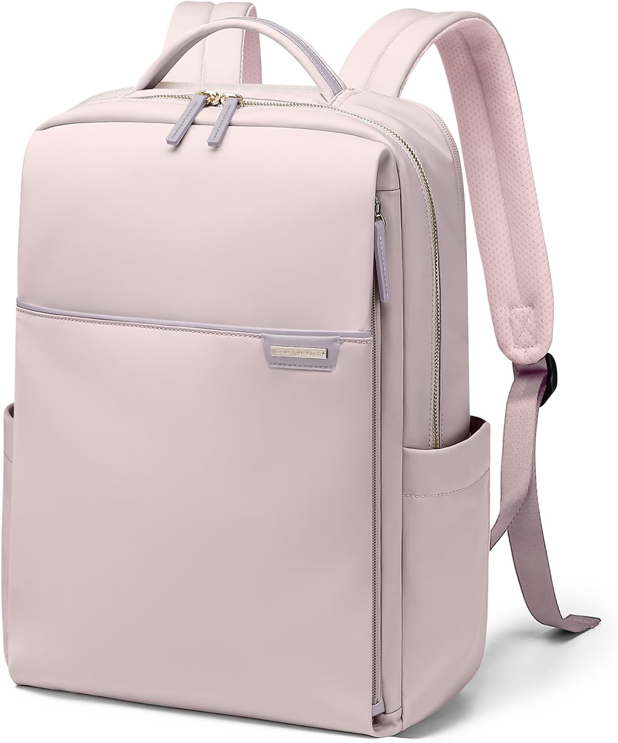 Laptop Backpack for Women, Work Business Traval Computer Backpacks with Laptop Compartment Waterproof Casual Daypack for Travel College,16Inch,Pinkish Grey