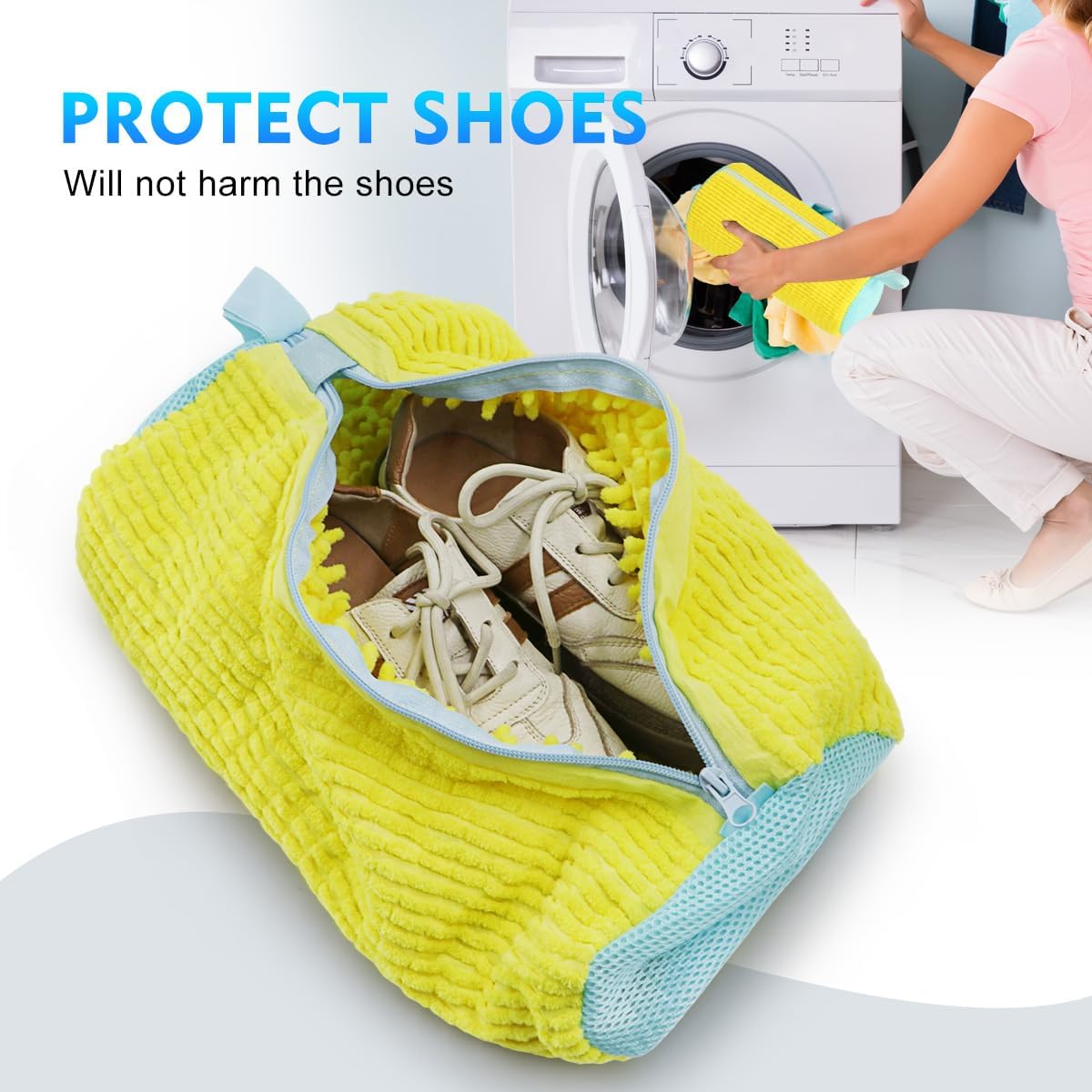 Reusable Shoe Washing Bag for Washing Machine - Simulate Hand Wash, Protect Shoes & Fit All
