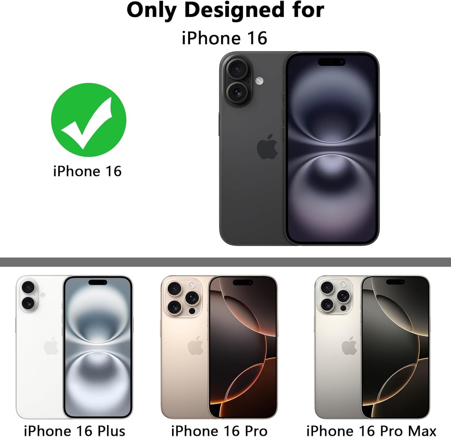 Tikoo Strong Magnetic for iPhone 16 Case with Magsafe and Built-in Invisible Kickstand Slim Translucent Matte Military Grade Protective Phone Case for iPhone 16 6.1”