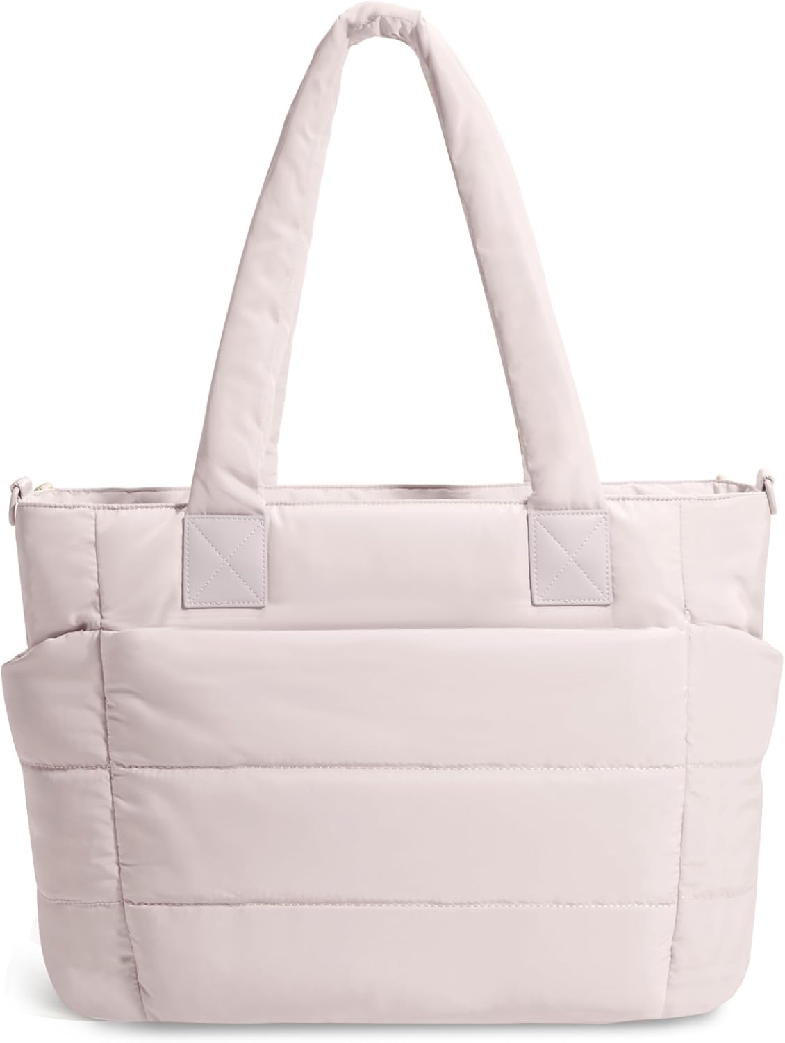 Tote Bag for Women Puffer Tote Bag Large Nurse Bags Shoulder Handbag with Zipper for Work Travel