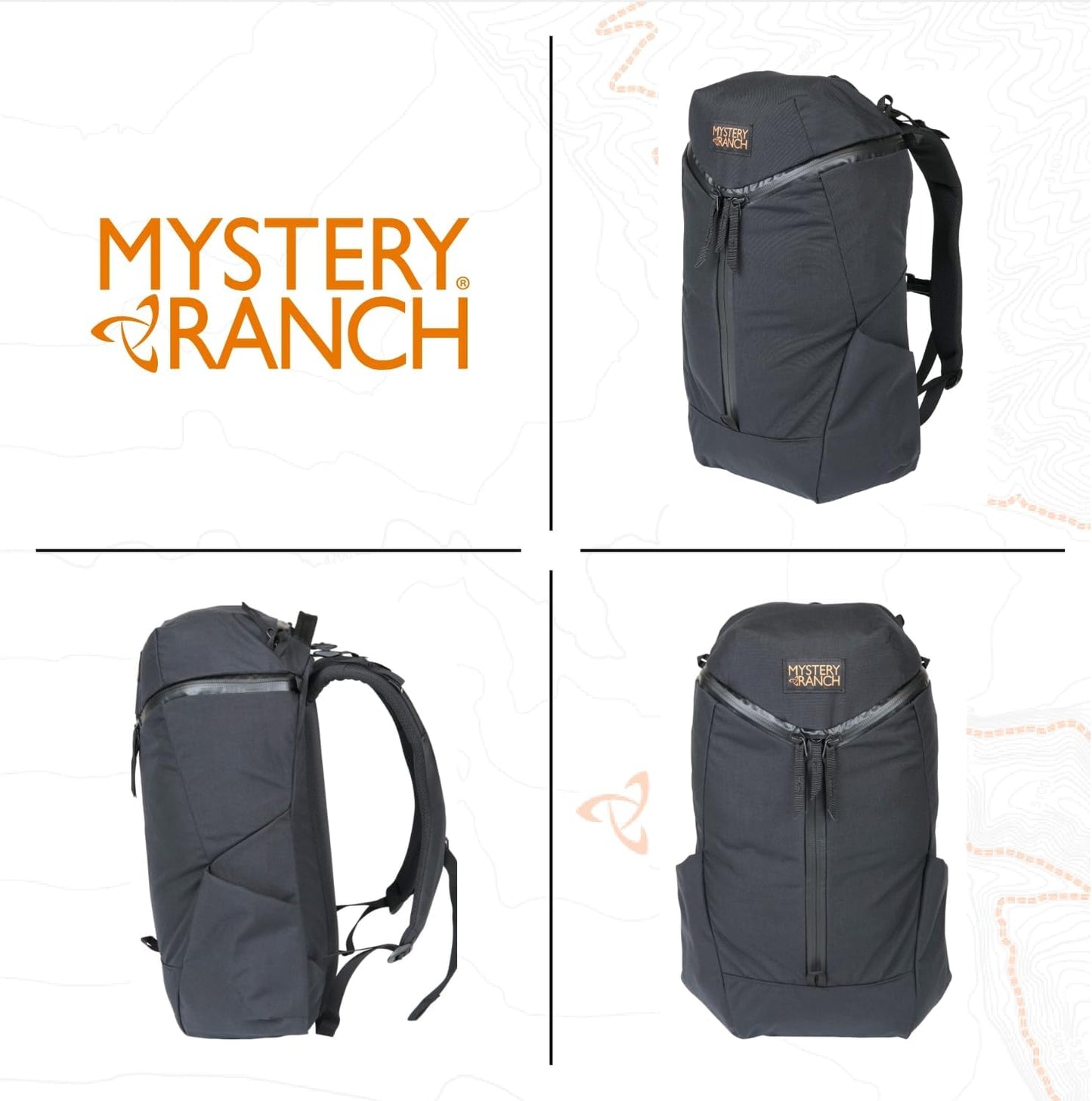 Mystery Ranch Catalyst 22 Backpack – Weatherproof Travel Bag with Easy Access Design & Padded Laptop Sleeve – Black, 22L