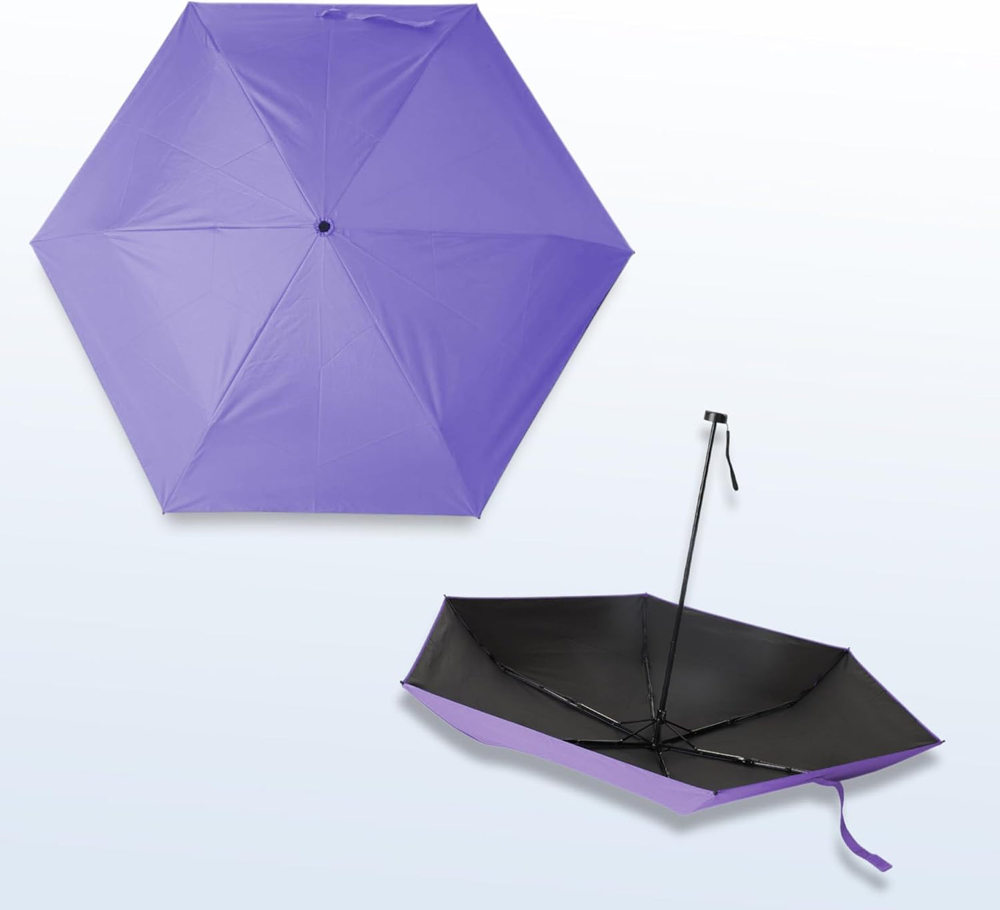 SoulRain 42" Travel Sun & rain Umbrella, Lightweight Windproof Umbrella, Portable Lightweight Compact Parasol with 99% UV Protection for women and men