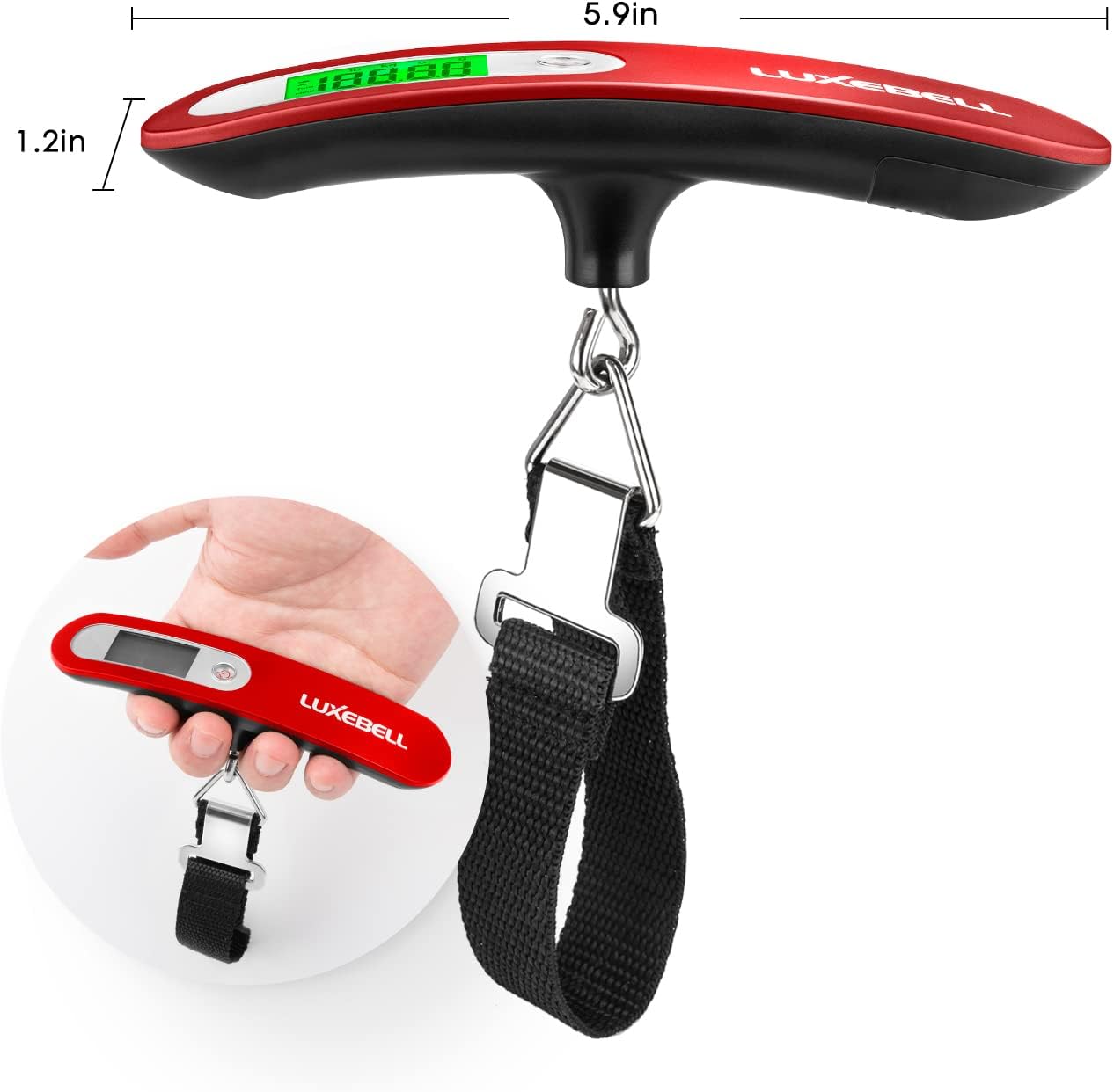 Digital Luggage Scale Vacation Travel Essentials Accessories Gifts for Traveler Portable Suitcase