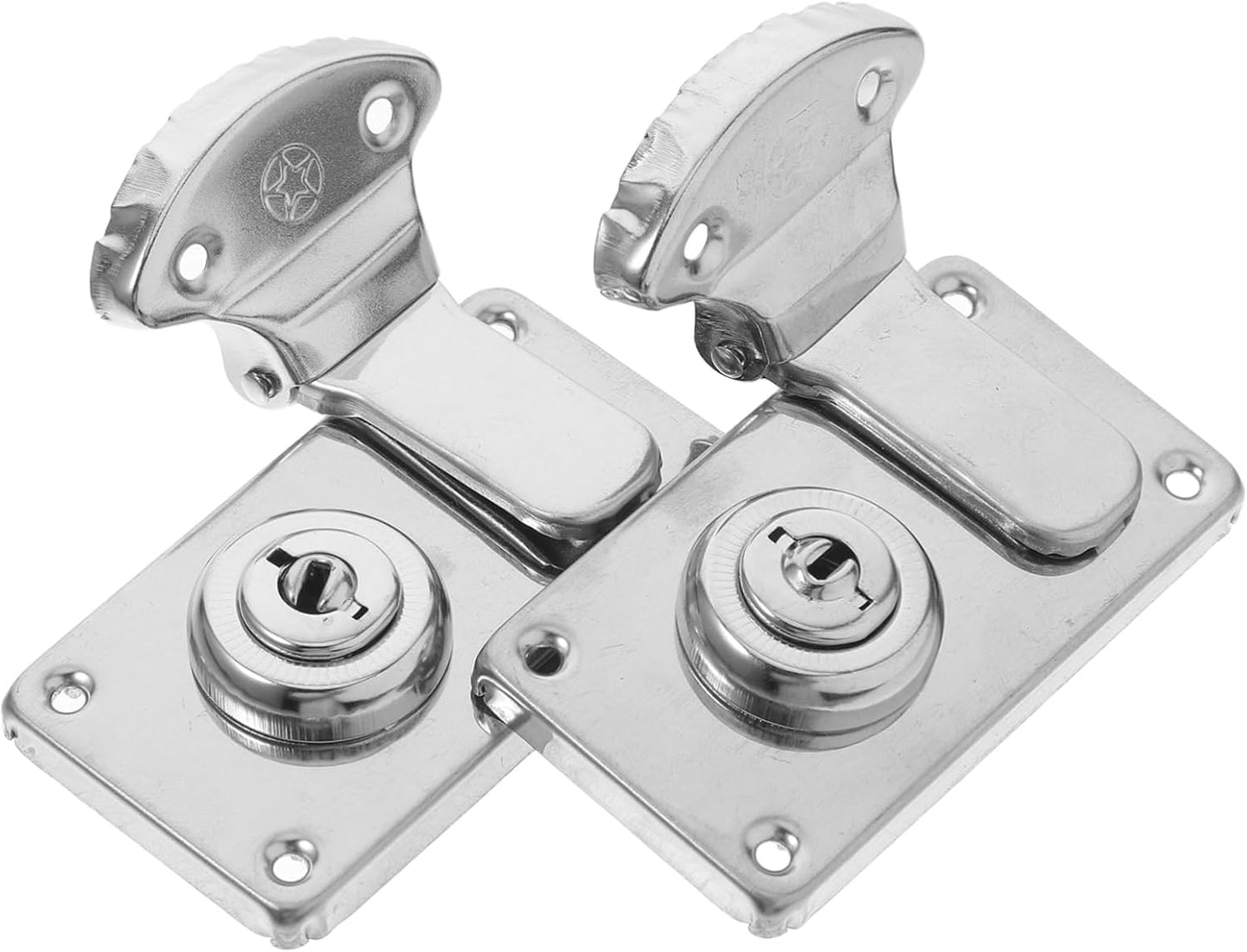 Angoily 2pcs Antique Style Luggage Lock Vintage Latch Hasps with Design for Enhanced Security for Suitcases Cabinets and Jewelry Boxes
