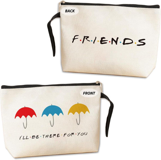 Jztco Bestie Gifts for Women, Friendship Gifts for Women, Friends TV Show Christmas Wedding Birthday Gift for Friend, BFF Sister - I'LL be There for YOU Friends Makeup Bag
