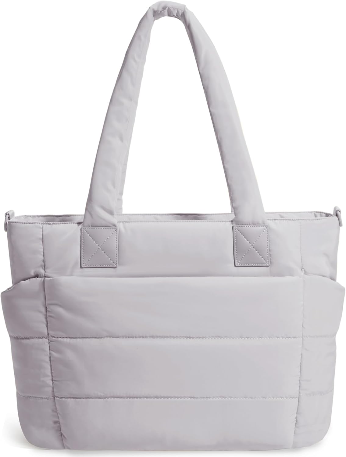 Tote Bag for Women Puffer Tote Bag Large Nurse Bags Shoulder Handbag with Zipper for Work Travel
