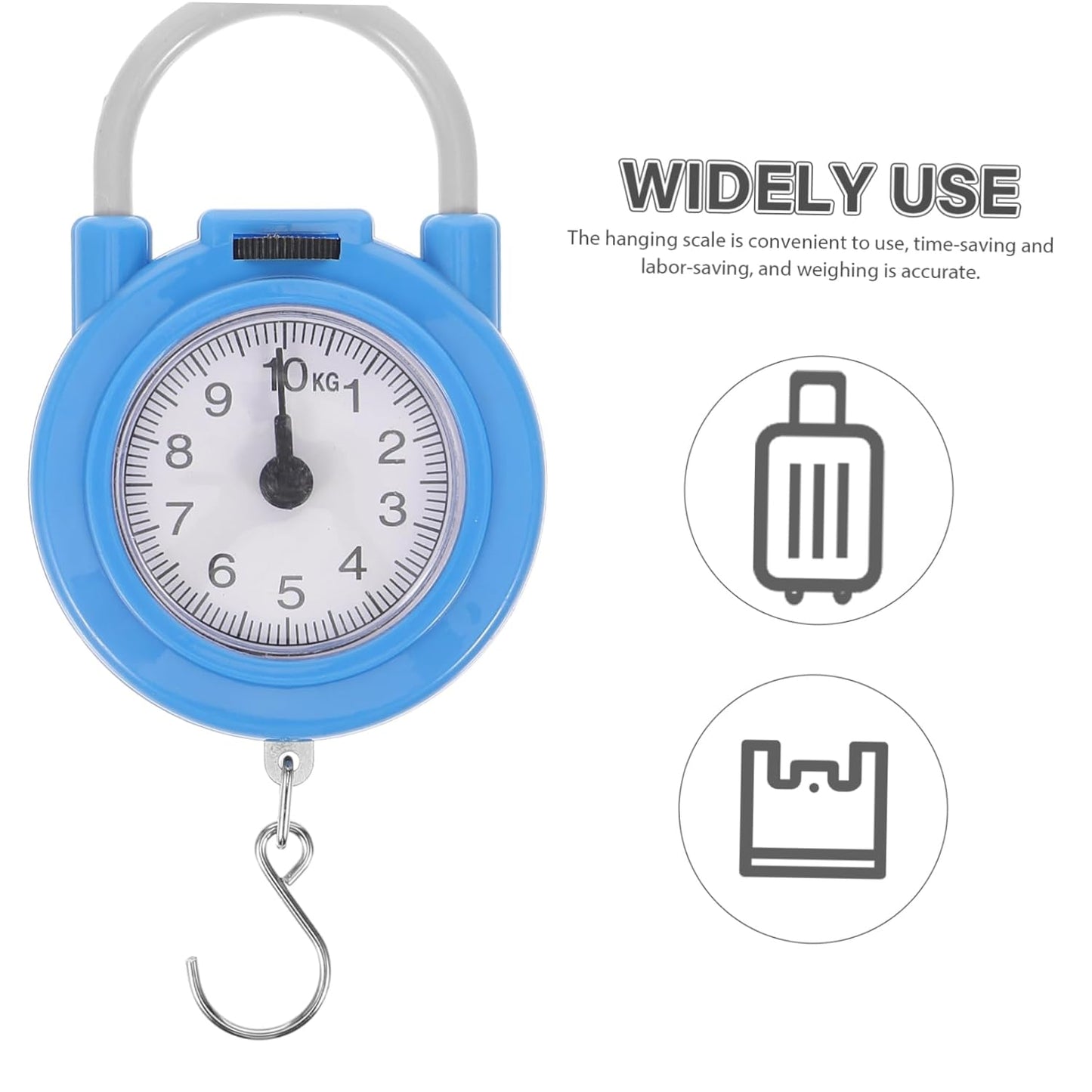 LIFKOME Travel Suitcase Scale Handheld Portable Scale Bag Weight Hook for Travel Fishing Hunting Kitchen Mechanical Hanging