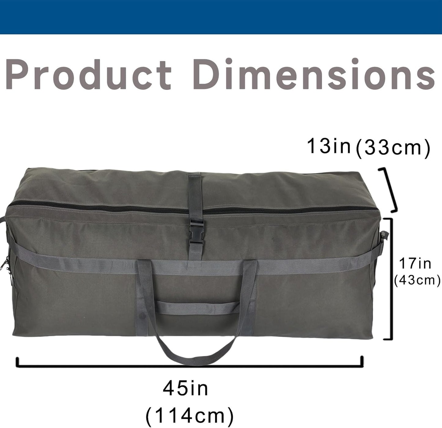 Arxus Large Duffel Bag, Waterproof Carry on Weekend Overnight Storage Bag over Luggage for Airline, Travel, Camping, Moving