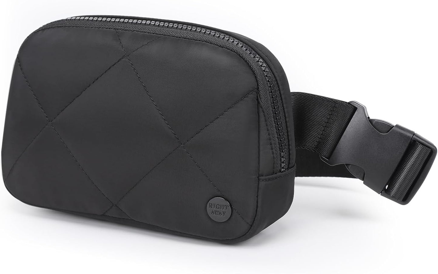 Fanny Packs for Women，Waterproof Belt Bag Quilted Bum Bags for Crossbody，Fashion Waist Packs with Adjustable Strap for Traveling, Hiking, Running（Black）