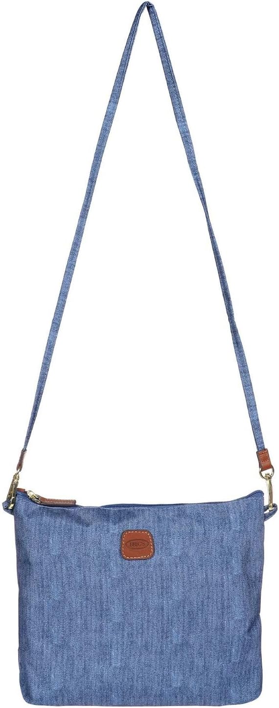 Bric's X-Bag/X-Travel 2.0 Overnight Weekender Folding Duffel Bag - 22" Carry On Bag - Jeans