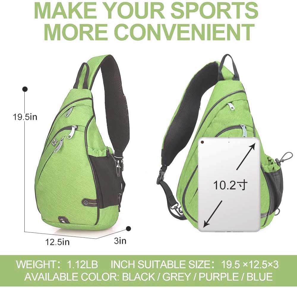 INOXTO Sling Bag, Multipurpose Crossbody Shoulder Bag for Men and Women