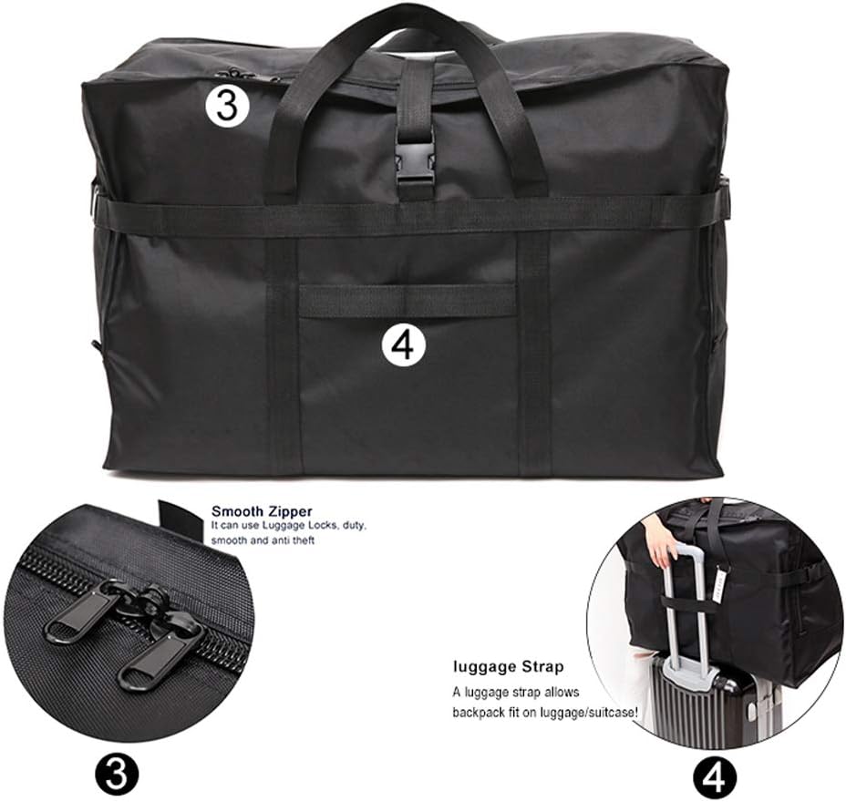 Travel Duffle Bag,Large Storage Bags,Foldable Weekender Bag,Overnight bag,Heavy Duty Travel Bag,Reinforced Carry Straps Gmy Dance Bag for Men And Women Camping,Moving,Hospital