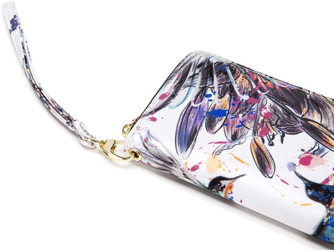 Women Wallet Card RFID For Womens Holder Blocking Credit Small Zipper Purse Pocket Bifold Slim Coin ID Ladies Wristlet Clutch Large Capacity Window Case Travel Zip Women's