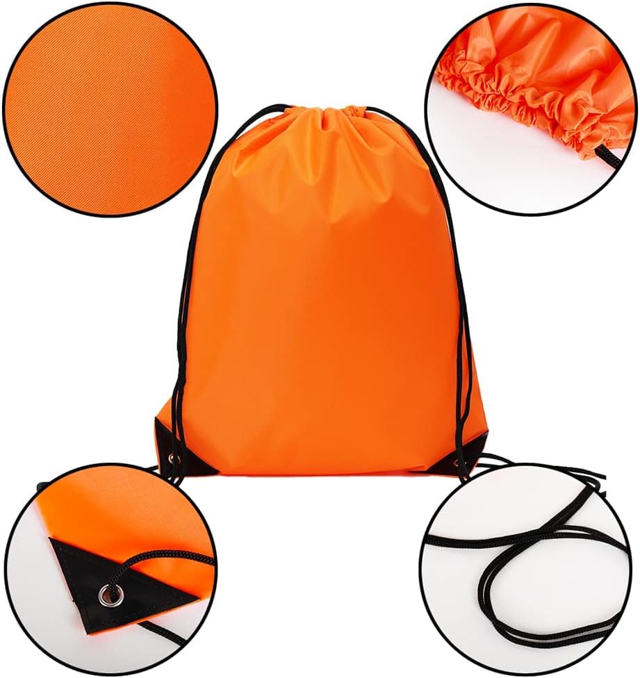 Bulk Drawstring Bags, Polyester Draw String Bags, Gym Sports Cinch Bag Drawstring Backpack for Women Men