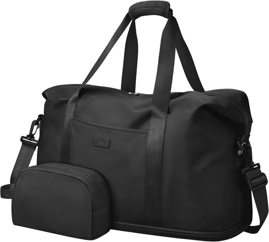 Expandable Travel Duffle Bags Weekender Overnight Bags for Women Men Hospital Bag for Women Labor Delivery with Toiletry Bag Waterproof